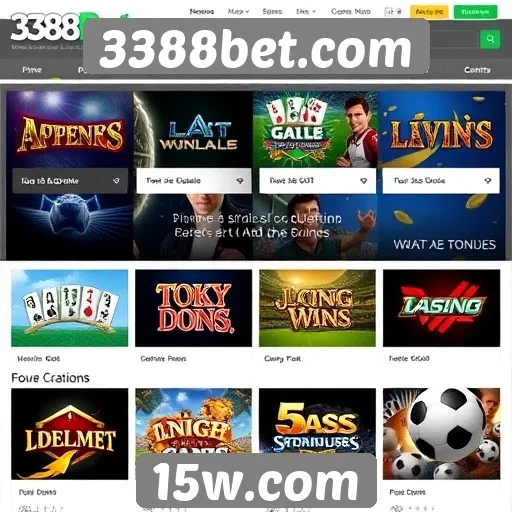 Opções de jogos oferecidas pelo 3388bet